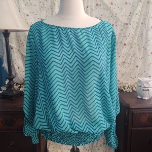 Flowy Zigzag Top